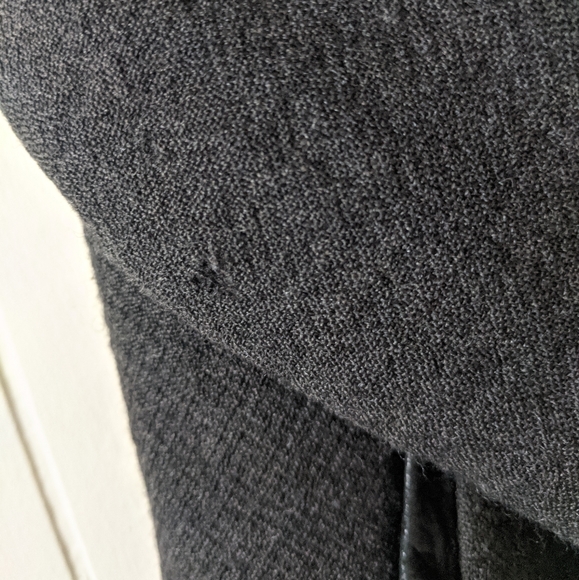 Helmut Lang Black Wool & Leather Moto Jacket M - Picture 10 of 13